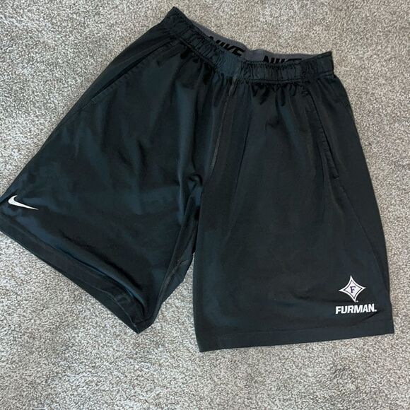 Gray Nike Furman Paladins South Carolina Lacrosse Team lax Basketball shorts L - Picture 1 of 4